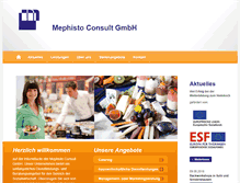 Tablet Screenshot of mephisto-consult.de